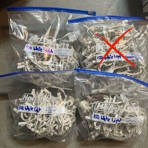 100 White String Lights (3 set)